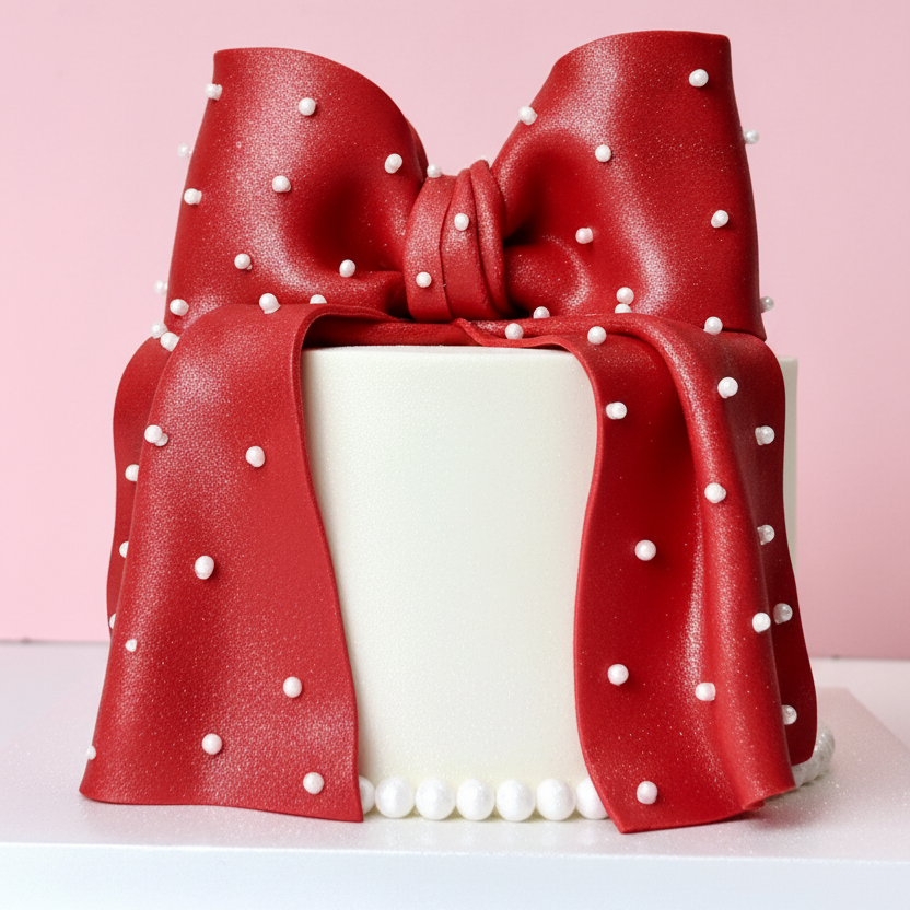 Pearl Bow Cake