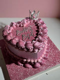 Pink Glitter Bomb Cake